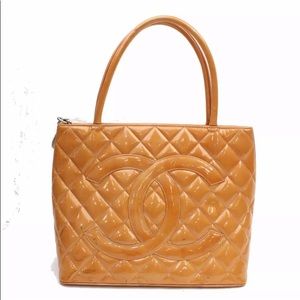 Chanel Orange Small Shopper Tote Gorgeous!! A++++